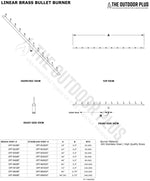 Load image into Gallery viewer, Linear Stainless Steel Bullet Burner - Outdoor Fire &amp; Patio