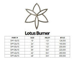 Load image into Gallery viewer, Lotus Fire Pit Burner - Outdoor Fire and Patio