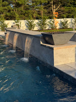 Load image into Gallery viewer, Maya Concrete Fire Bowl | Modern Outdoor Fire Feature - Outdoor Fire &amp; Patio