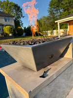 Load image into Gallery viewer, Maya Concrete Fire Bowl | Modern Outdoor Fire Feature - Outdoor Fire &amp; Patio