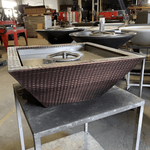 Load image into Gallery viewer, Maya Copper Fire Bowl - Hammered Copper - Outdoor Fire and Patio