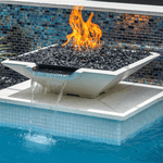 Load image into Gallery viewer, Pebble Tec 33" x 33" Fire &amp; Water Bowl - Honed Smooth - Outdoor Fire and Patio