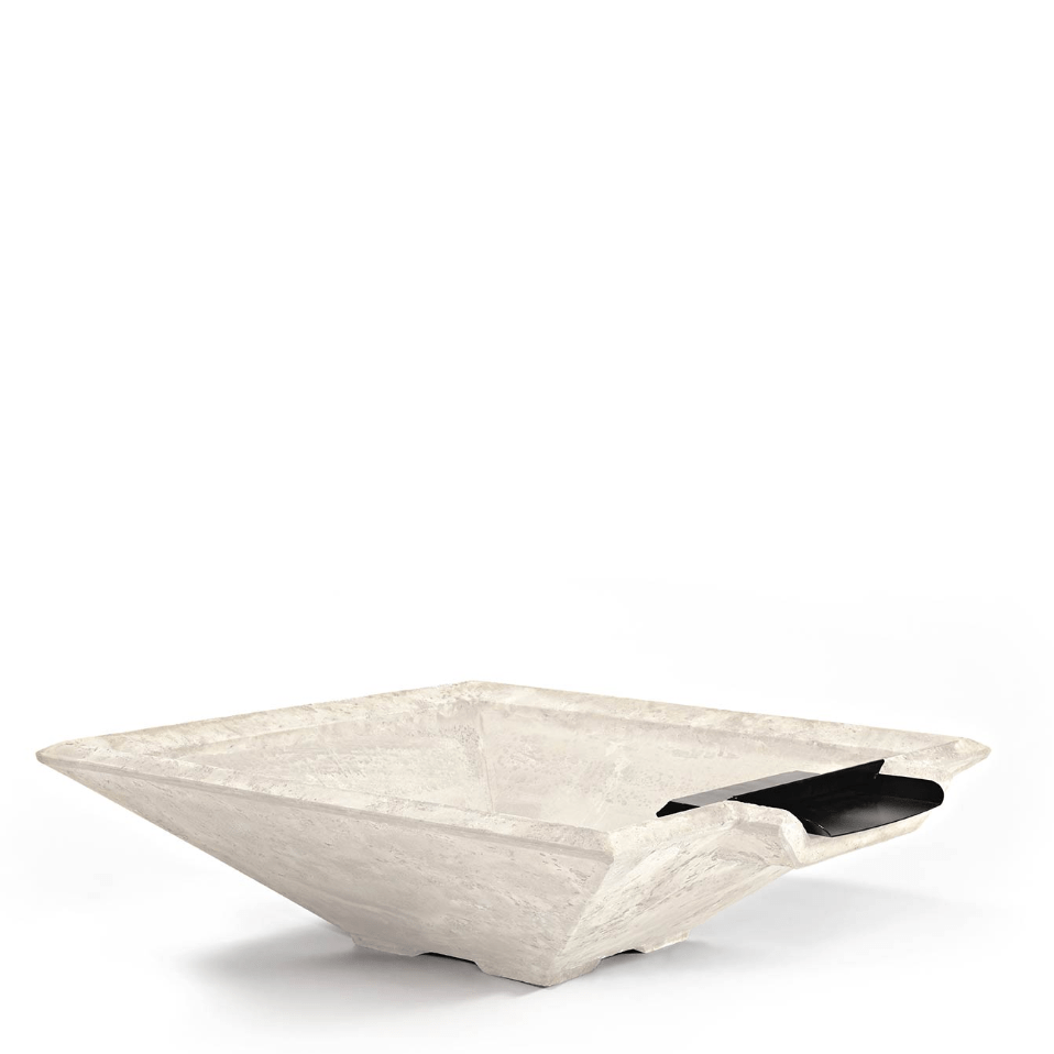 Pebble Tec 33" x 33" Fire & Water Bowl - Natural Textured - Outdoor Fire and Patio