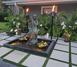 Load and play video in Gallery viewer, Gas Tiki Torch Automated Remote Controlled Black Cone