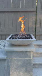 Load and play video in Gallery viewer, Classic Concrete Fire Bowl Square
