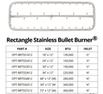 Load image into Gallery viewer, Rectangle Stainless Steel Bullet Burner - Outdoor Fire &amp; Patio