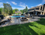 Load image into Gallery viewer, Rectangular Fire Pit Screen with Hinged Door - Carbon Steel - Outdoor Fire and Patio