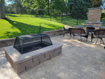 Load image into Gallery viewer, Rectangular Fire Pit Screen with Hinged Door - Carbon Steel - Outdoor Fire and Patio