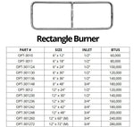 Load image into Gallery viewer, Rectangular Gas Fire Pit Burner - Outdoor Fire &amp; Patio