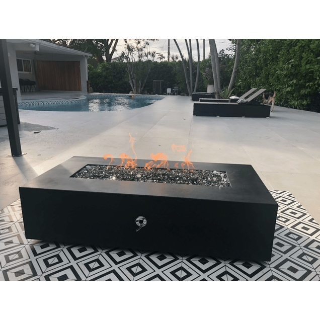 Regal Rectangular Fire Pit Table - Outdoor Fire and Patio