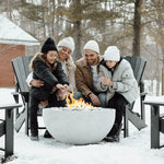 Load image into Gallery viewer, Serenade 32" Round Concrete Gas Fire Bowl - Outdoor Fire and Patio