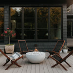 Load image into Gallery viewer, Serenade 32" Round Concrete Gas Fire Bowl - Outdoor Fire and Patio