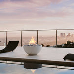 Load image into Gallery viewer, Serenade 32" Round Concrete Gas Fire Bowl - Outdoor Fire and Patio