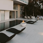 Load image into Gallery viewer, Serenade 32" Round Concrete Gas Fire Bowl - Outdoor Fire and Patio
