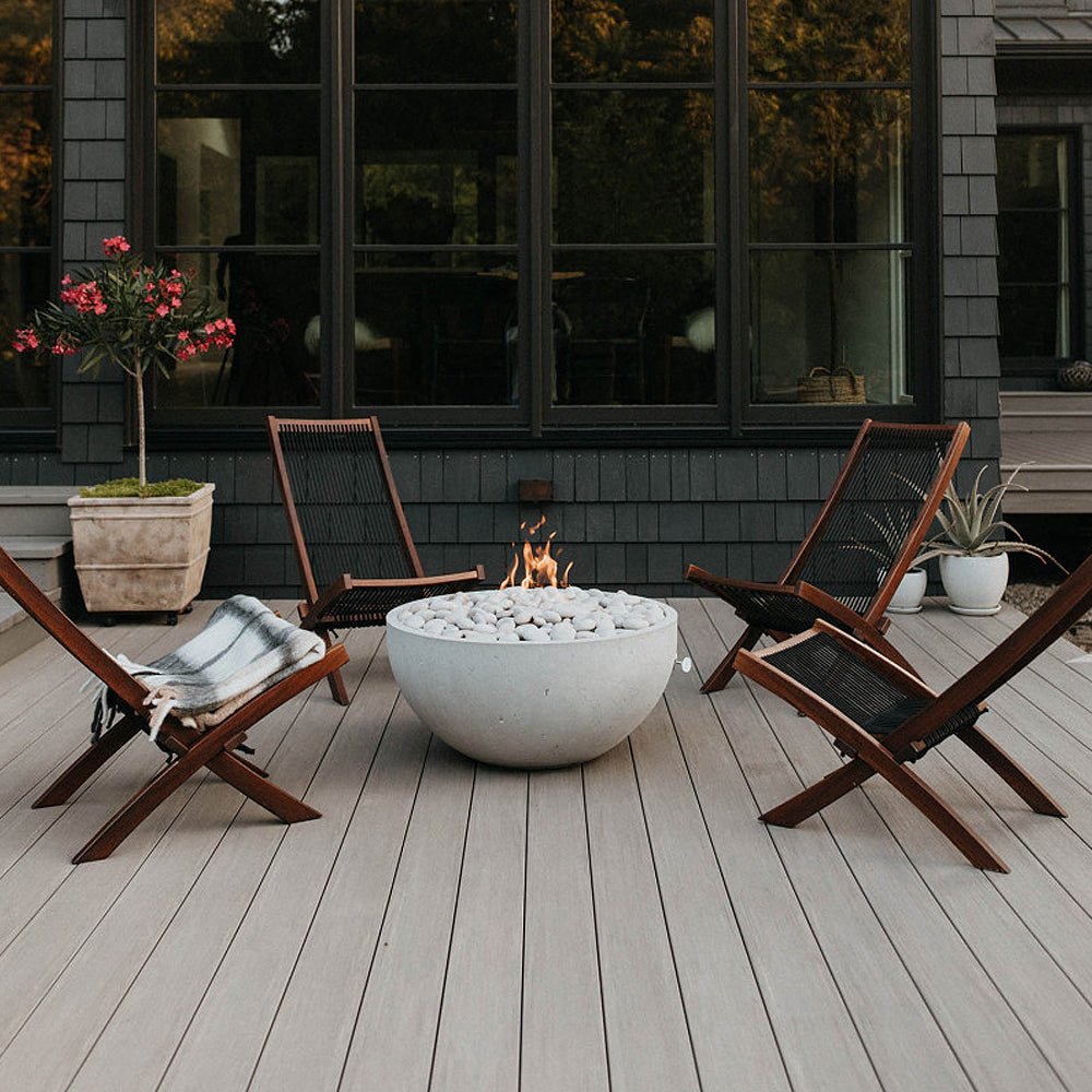 Serenade 32" Round Concrete Gas Fire Bowl