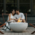 Load image into Gallery viewer, Serenade 32" Round Concrete Gas Fire Bowl