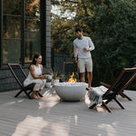 Load image into Gallery viewer, Serenade 32" Round Concrete Gas Fire Bowl