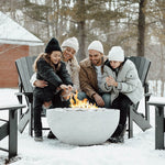 Load image into Gallery viewer, Serenade 32" Round Concrete Gas Fire Bowl