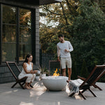 Load image into Gallery viewer, Serenade 32" Round Concrete Gas Fire Bowl - Outdoor Fire and Patio