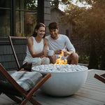 Load image into Gallery viewer, Serenade 32" Round Concrete Gas Fire Bowl