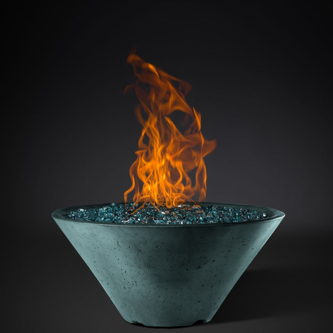 Slick Rock Concrete Fire Bowl - Ridgeline Conical - Outdoor Fire and Patio