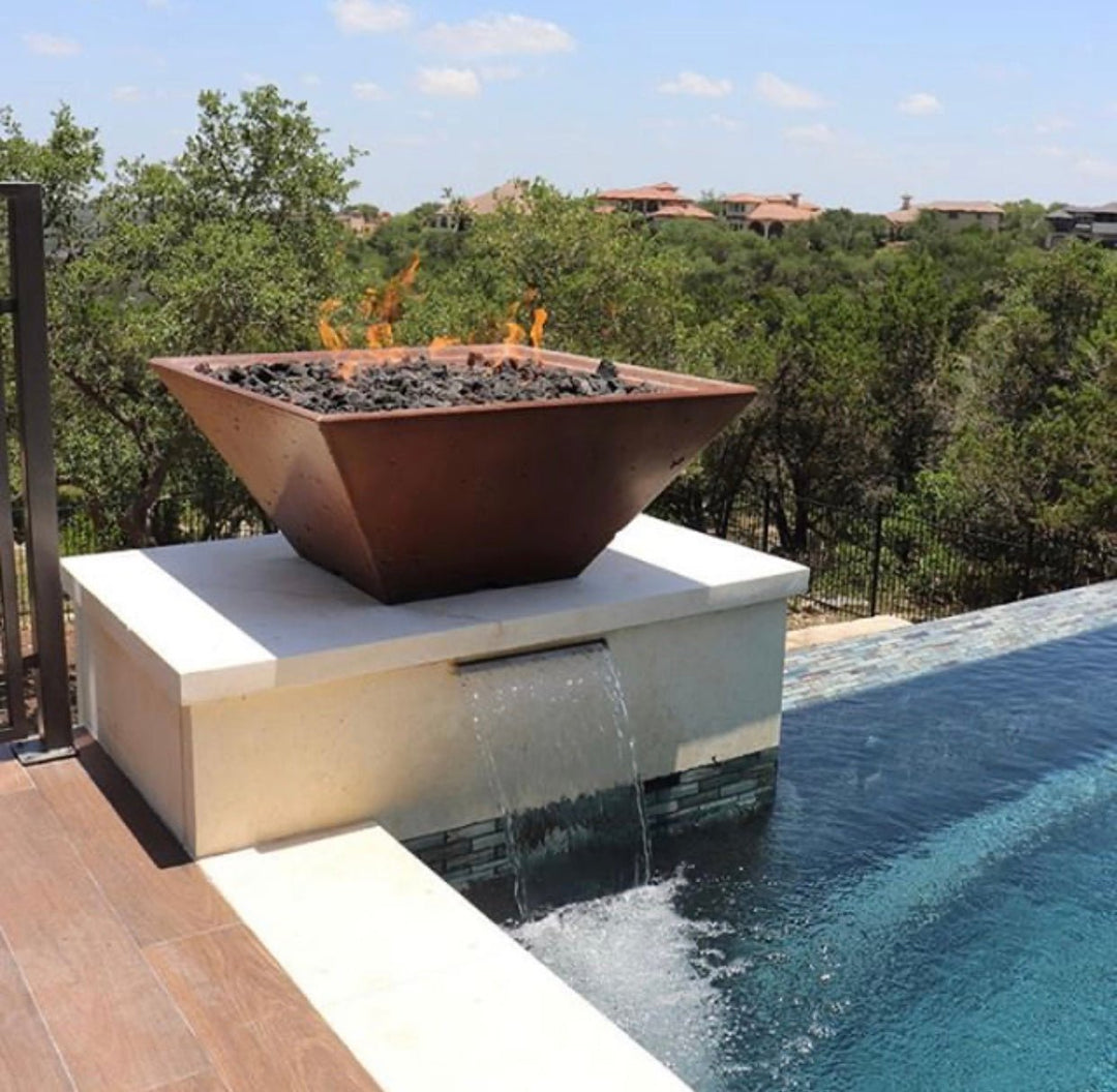 Slick Rock Concrete Fire Bowl - Ridgeline Square - Outdoor Fire and Patio