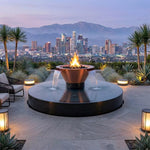 Load image into Gallery viewer, The Outdoor Plus 60" Olympian 4 - Way Spill Cazo Fire and Water Bowl Self Contained Unit - Outdoor Fire &amp; Patio