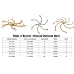 Load image into Gallery viewer, Triple 'S' Stainless Steel Bullet Burner - Outdoor Fire &amp; Patio