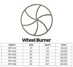 Load image into Gallery viewer, Wheel Fire Pit Burner - Outdoor Fire and Patio