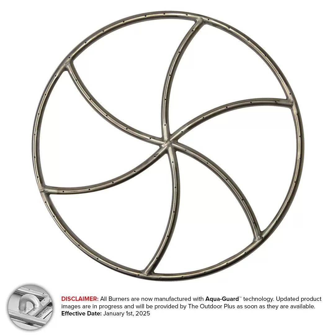 Wheel Gas Fire Pit Burner - Outdoor Fire & Patio