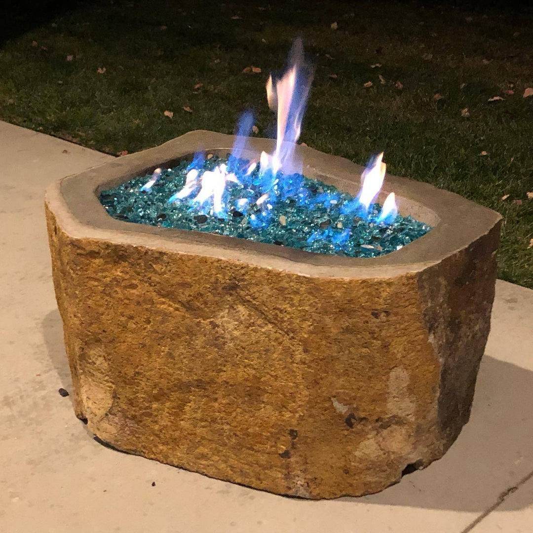 1/2" Azuria Reflective Fire Glass - Outdoor Fire and Patio