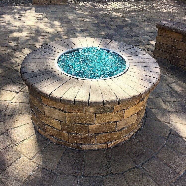 1/2" Azuria Reflective Fire Glass - Outdoor Fire and Patio