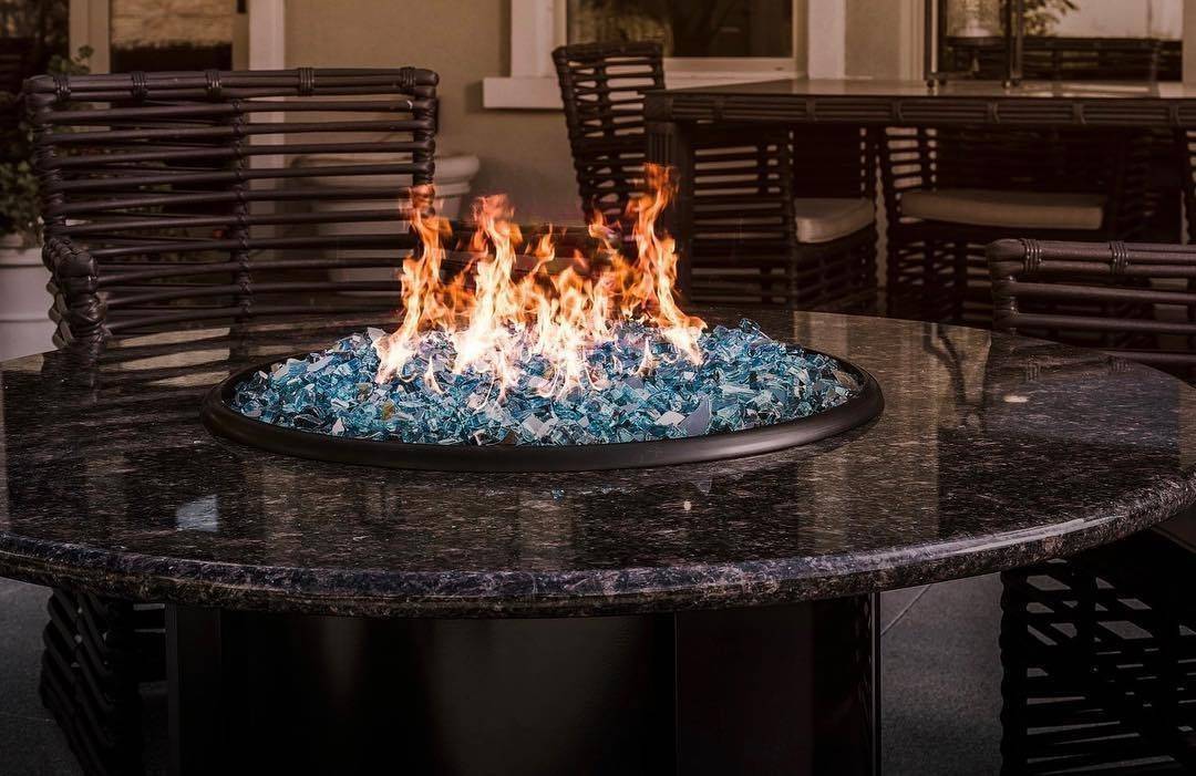 1/2" Azuria Reflective Fire Glass - Outdoor Fire and Patio