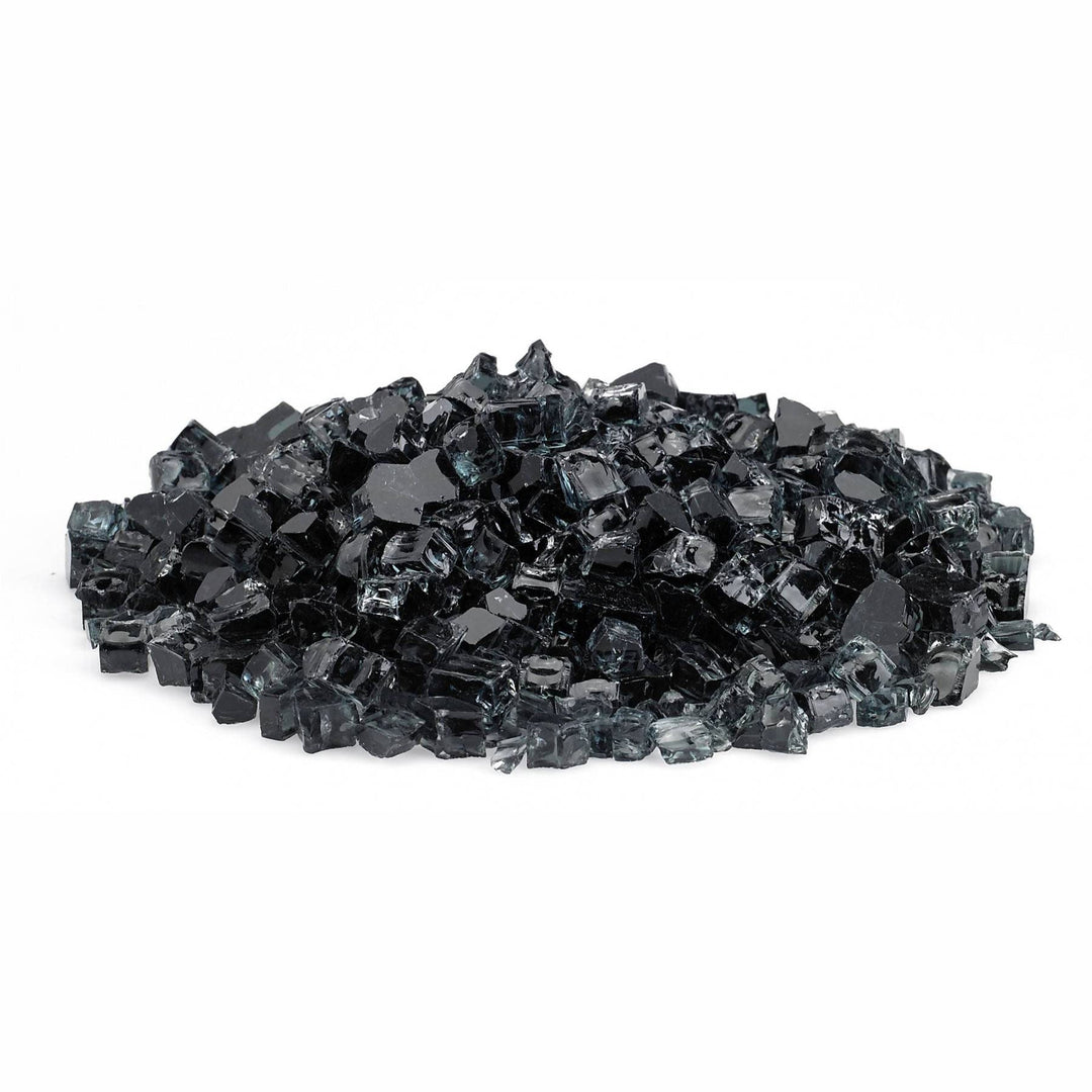 1/2" Black Fire Glass - Outdoor Fire and Patio