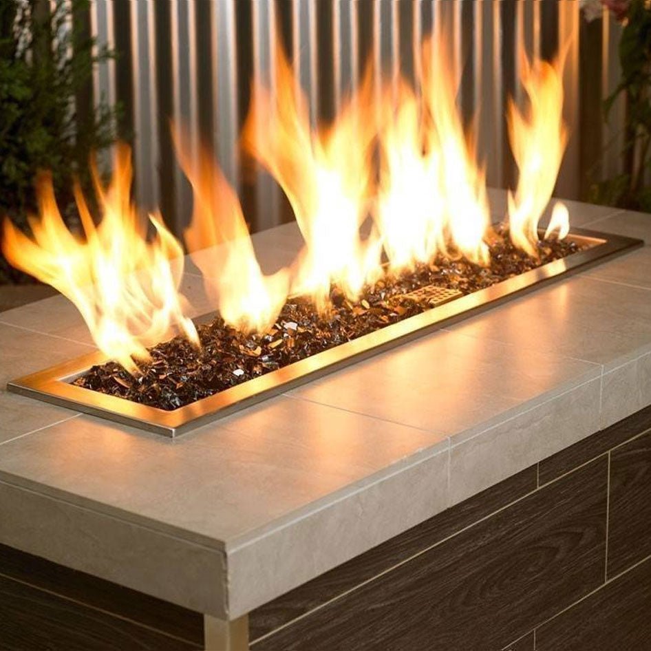1/2" Black Fire Glass - Outdoor Fire and Patio