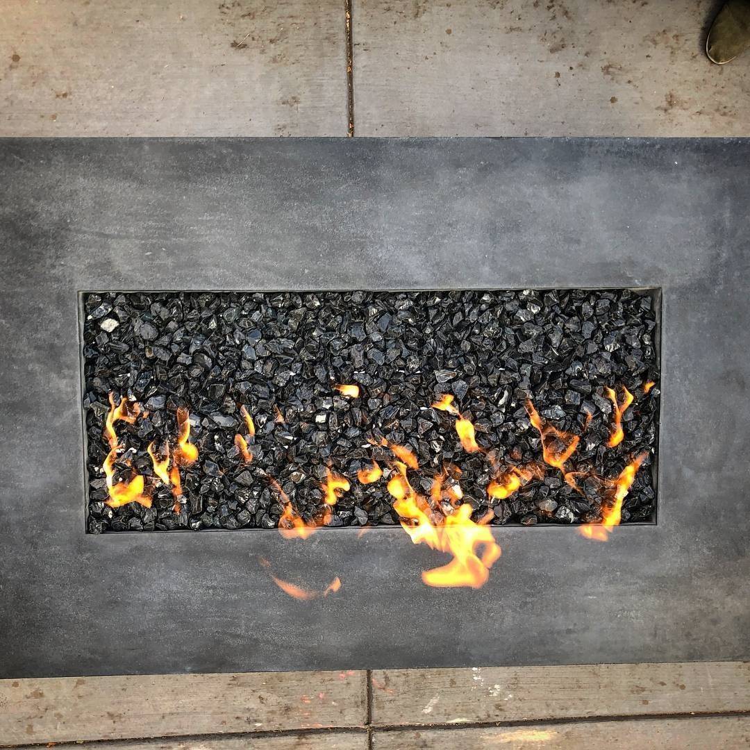 1/2" Bronze Reflective Fire Glass - Outdoor Fire and Patio