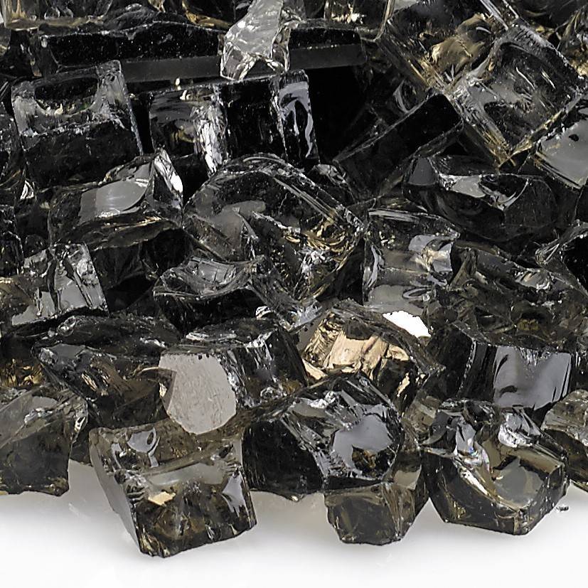 1/2" Bronze Reflective Fire Glass - Outdoor Fire and Patio