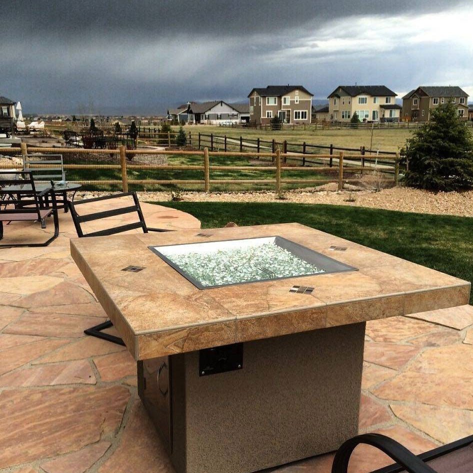1/2" Clear Fire Glass - Outdoor Fire and Patio
