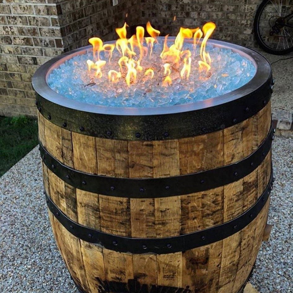 1/2" Clear Fire Glass - Outdoor Fire and Patio