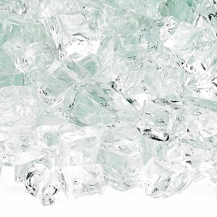 1/2" Clear Fire Glass - Outdoor Fire and Patio