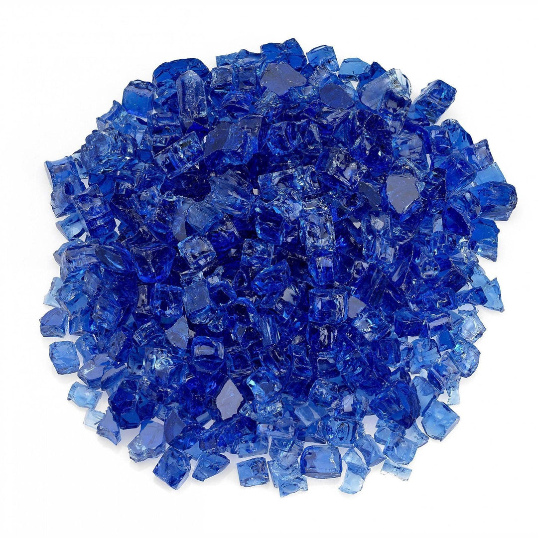 1/2" Cobalt Blue Fire Glass - Outdoor Fire and Patio