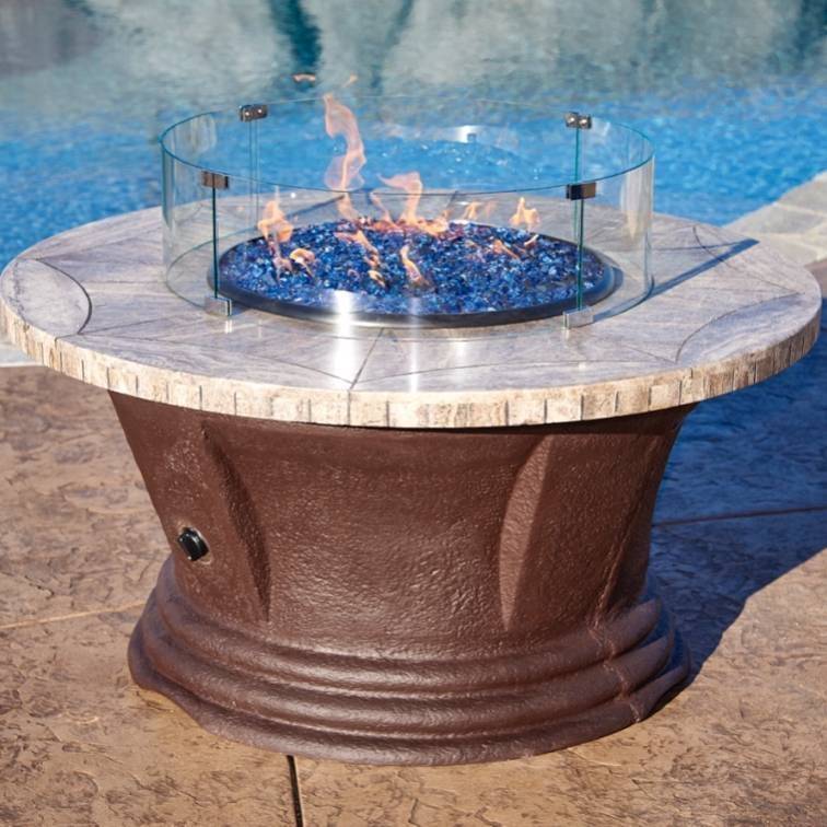 1/2" Cobalt Blue Reflective Fire Glass - Outdoor Fire and Patio