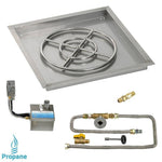 Load image into Gallery viewer, 12" Drop in Burner Pan. Square. Automated - Outdoor Fire and Patio