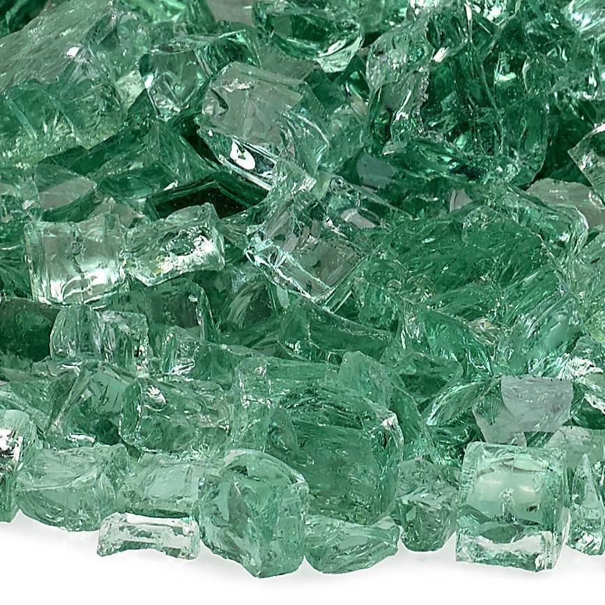 1/2" Evergreen Fire Glass - Outdoor Fire and Patio