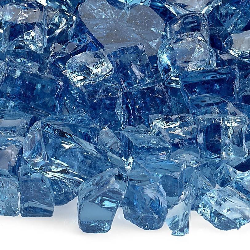 1/2" Pacific Blue Fire Glass - Outdoor Fire and Patio