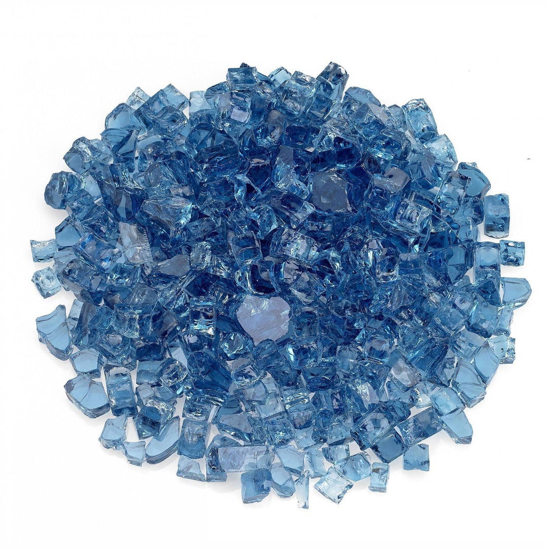 1/2" Pacific Blue Fire Glass - Outdoor Fire and Patio
