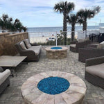 Load image into Gallery viewer, 1/2" Pacific Blue Fire Glass - Outdoor Fire and Patio