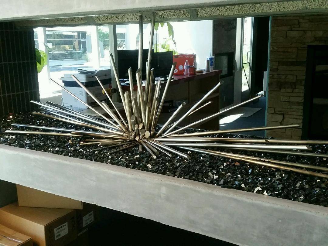1/2" Steel Desert Sticks - Sets Over Existing Burner - Outdoor Fire and Patio