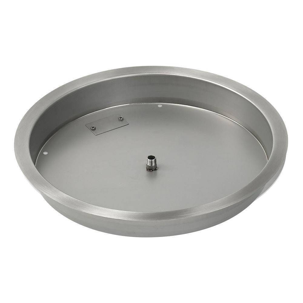 19" Drop In Burner Pan. ROUND - Outdoor Fire and Patio