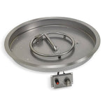 Load image into Gallery viewer, 19" Round Stainless Steel Drop - in Fire Pit Pan With Flame Sensor Ignition kit - CSA Certified - Outdoor Fire and Patio
